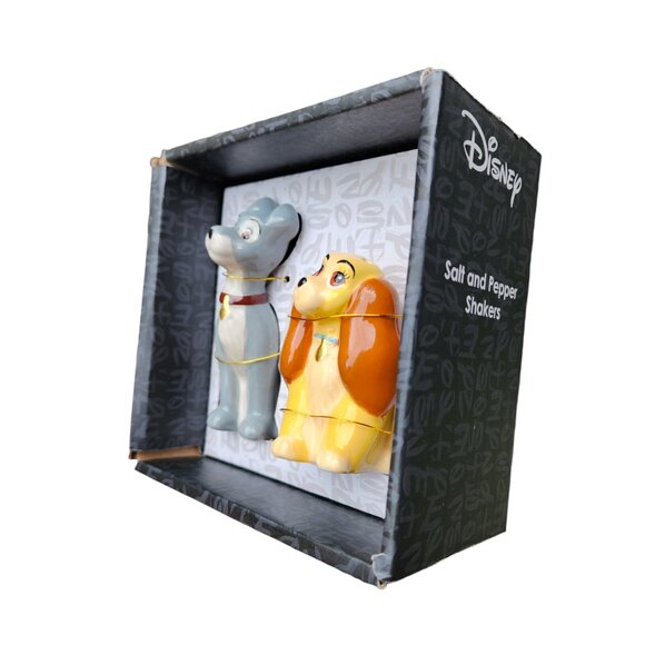 Disney Lady and The Tramp Salt & Pepper Shakers Set Collectible - Picture 5 of 8